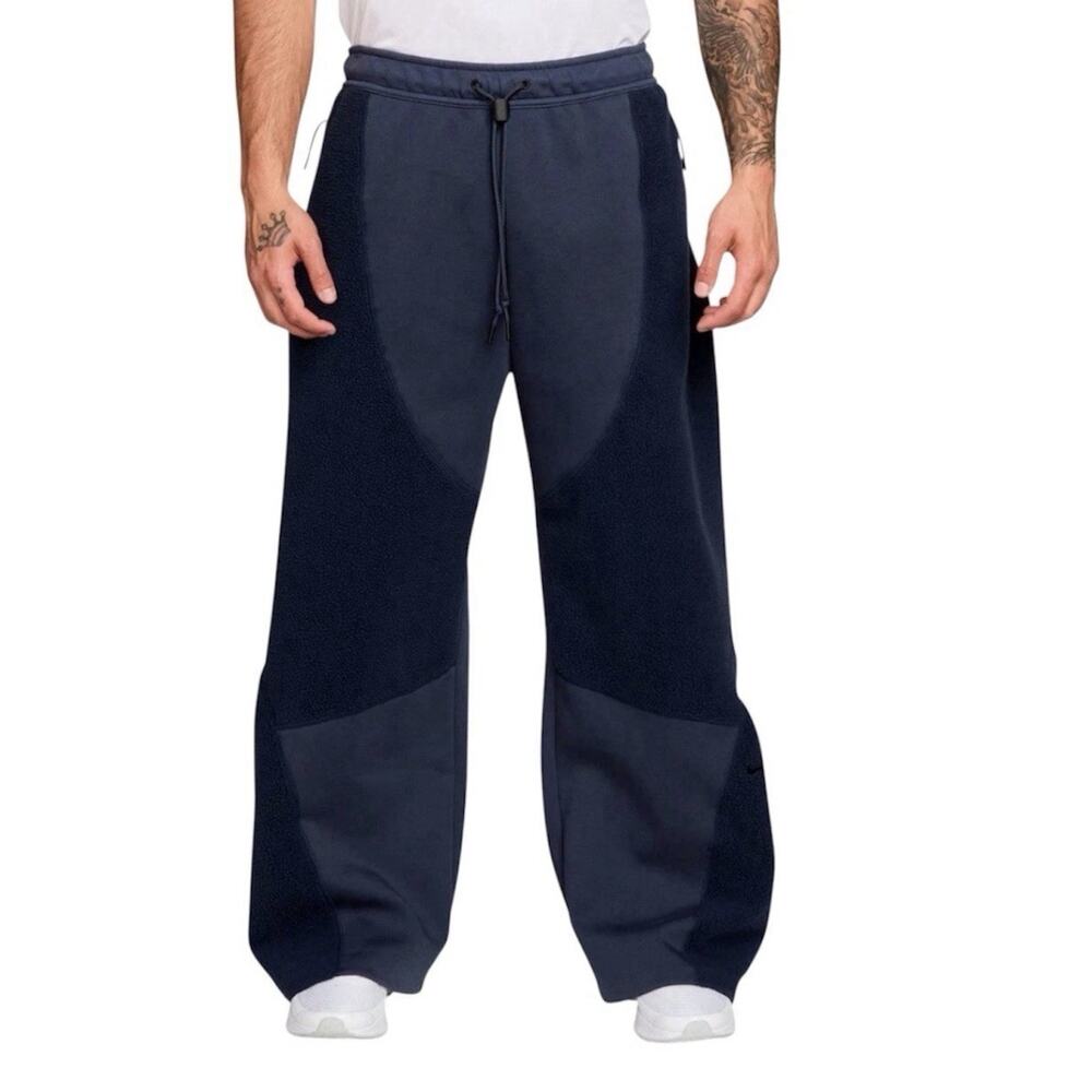 Nike Tech Boreas Knit Open-Hem Pants Thunder Blue IB3365 437 Men's Size Medium